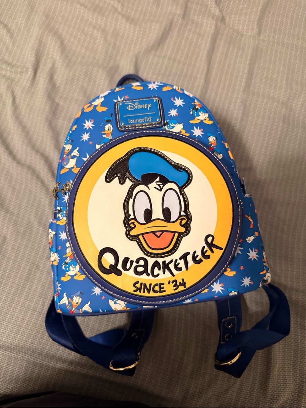 Disney Blue and Yellow Donald Duck 'Quacketeer' Kids Backpack